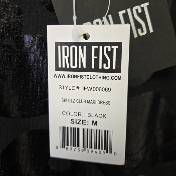 Iron Fist Skullz Club Maxi Dress Black M - Picture 9 of 10